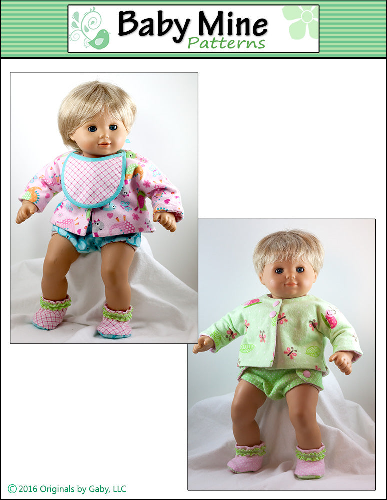 New Baby Basics 15" Baby Doll Clothes Pattern