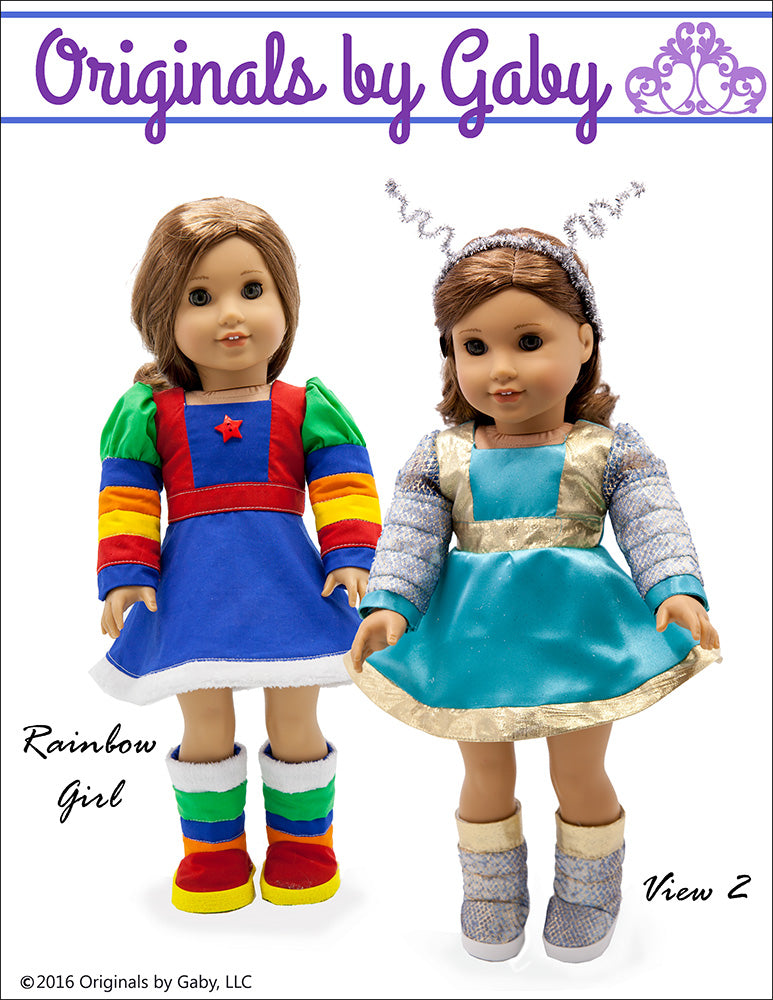 60s Martian & Rainbow Girl 18" Doll Clothes