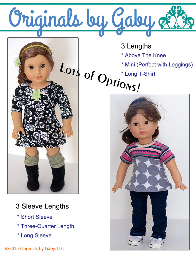 Tri-City Knit 18" Doll Clothes Pattern