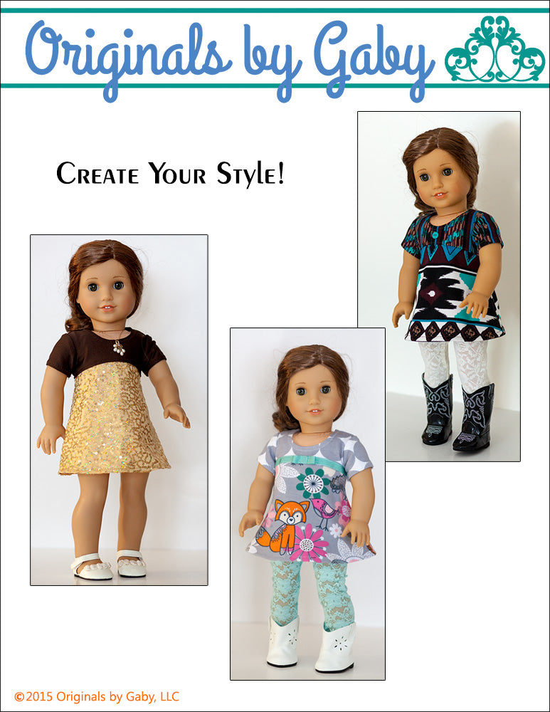 Tri-City Knit 18" Doll Clothes Pattern