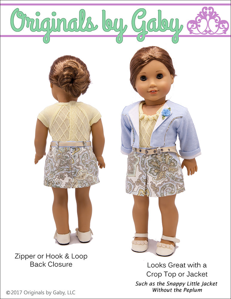 Leesburg Mini Skirt 18" Doll Clothes