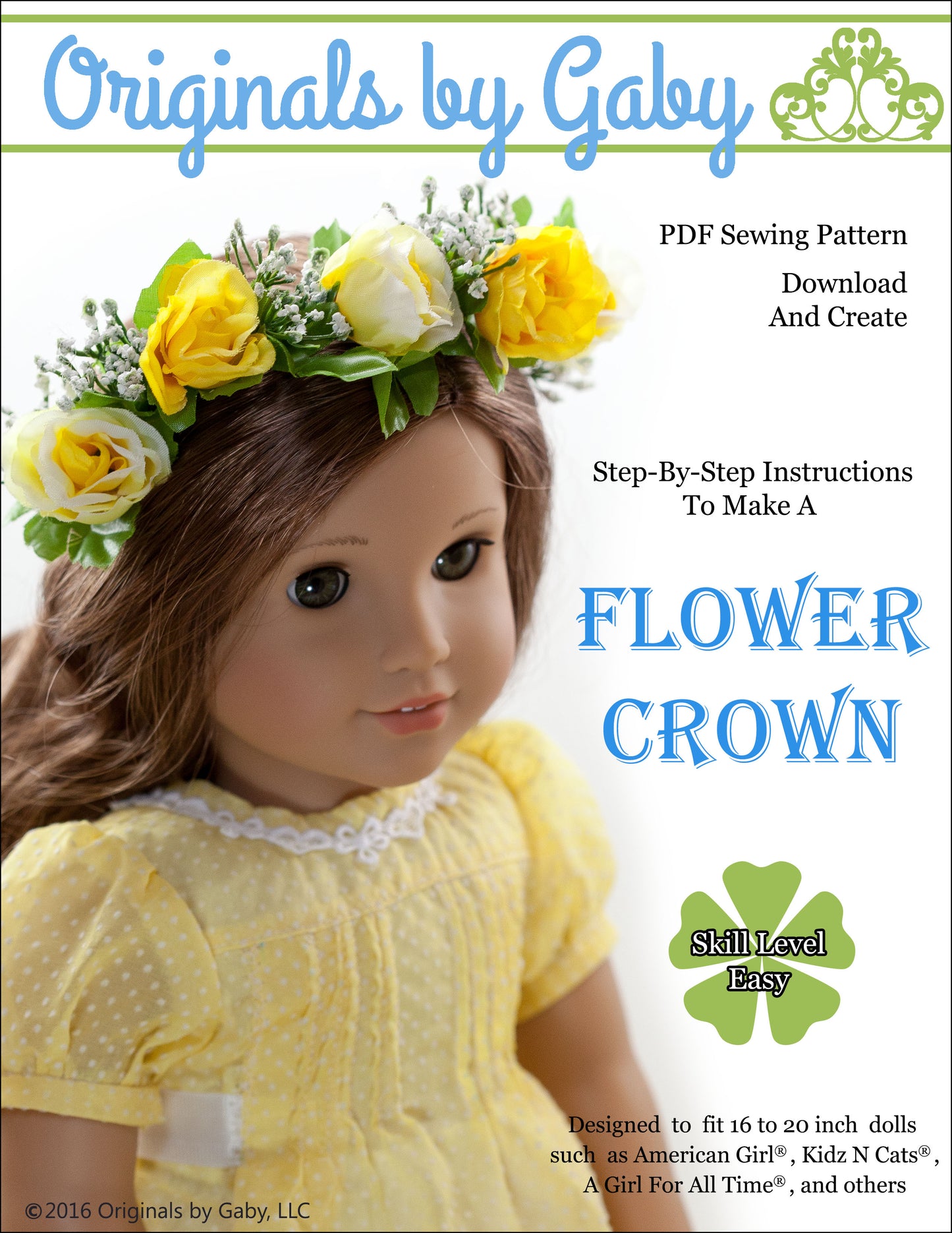 Flower Crown 16-20" Doll Accessories