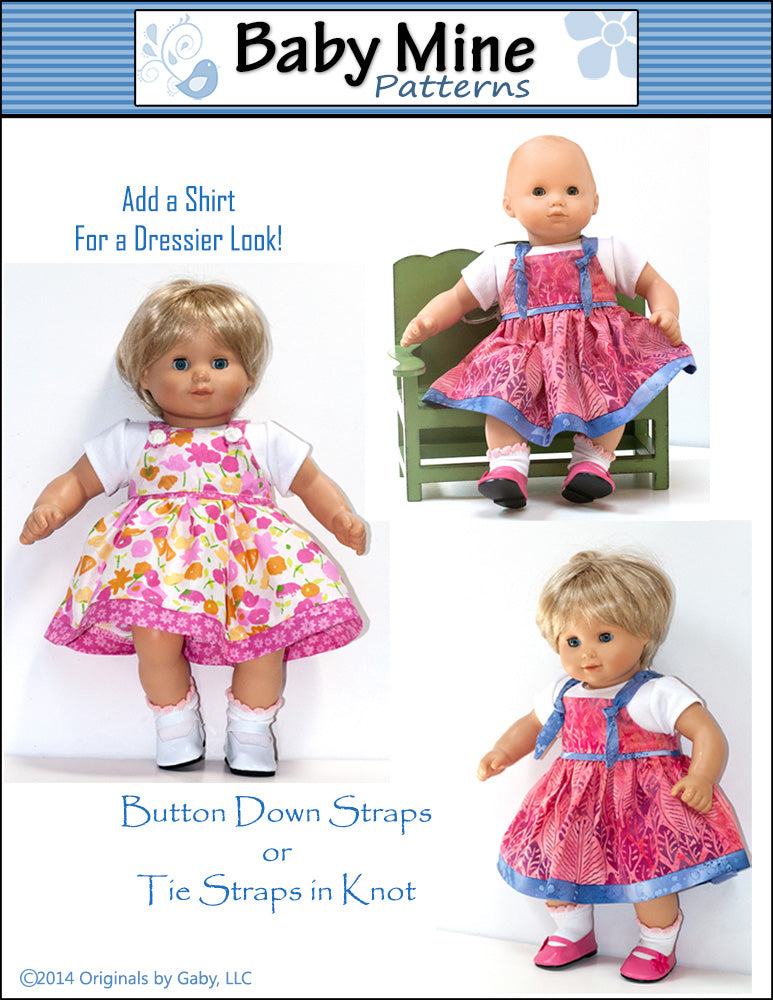 Carly's Dress 15" Baby Doll Clothes Pattern