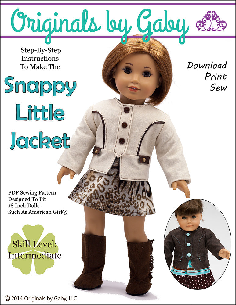 Snappy Little Jacket 18" Doll Clothes