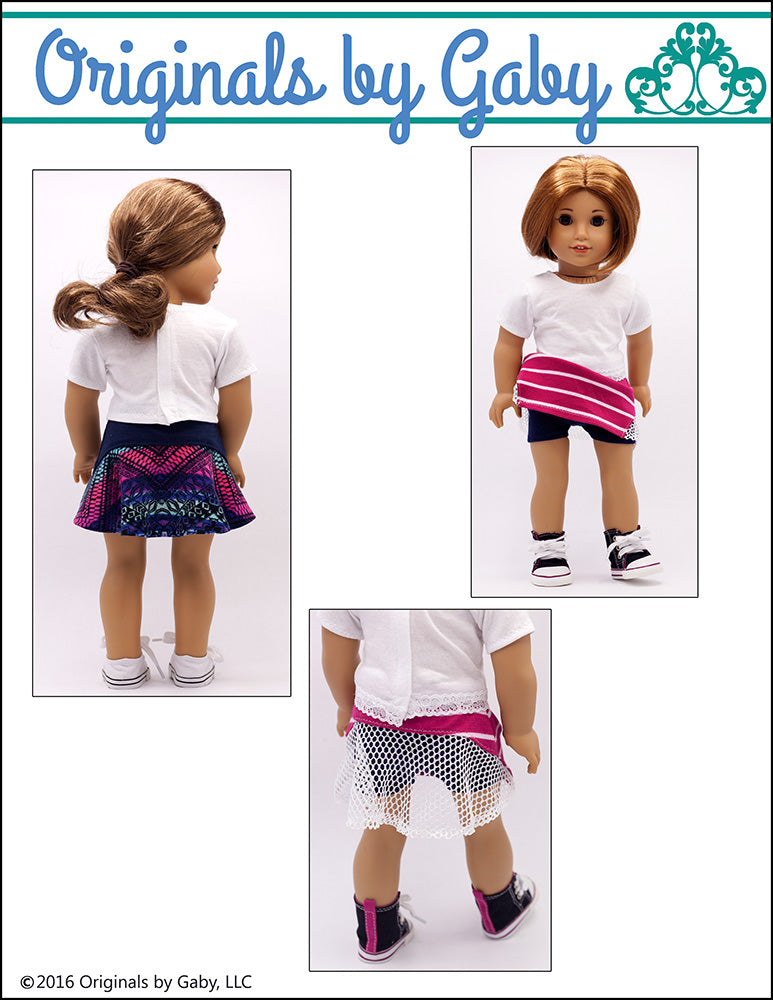 Chantilly Skirt 18" Doll Clothes