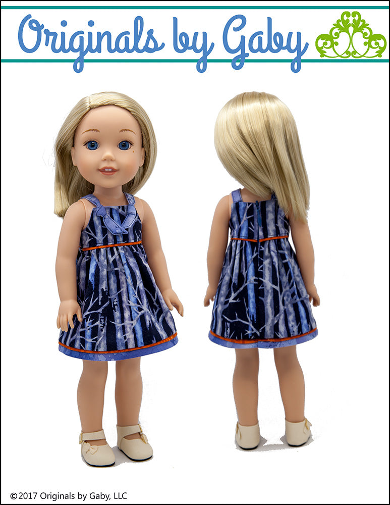 Carly's Dress 14.5" Doll Clothes Pattern