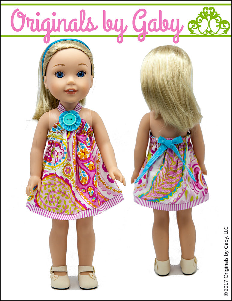 Picnic Sundress & Show My Bow Jacket 14.5" Doll Clothes Pattern