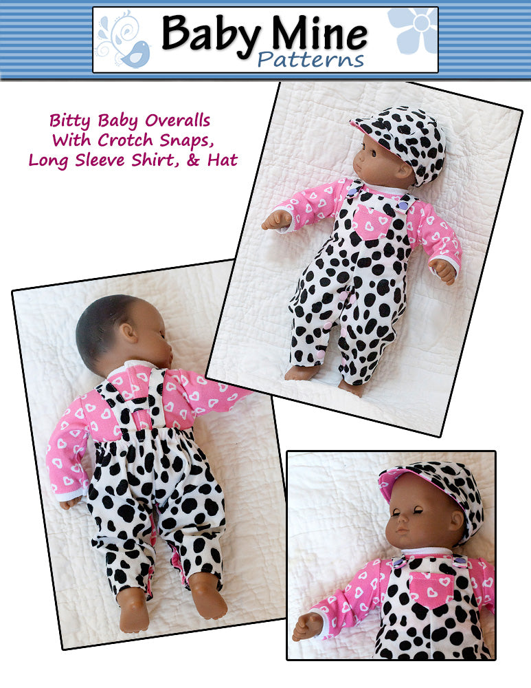 Overalls Bundle 15" Baby Doll Clothes Pattern